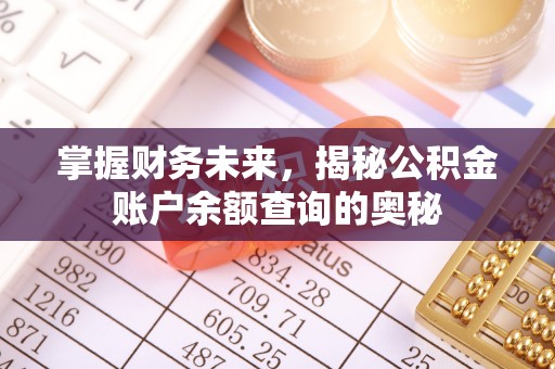 惠州掌握财务未来，揭秘公积金账户余额查询的奥秘