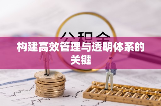 惠州构建高效管理与透明体系的关键