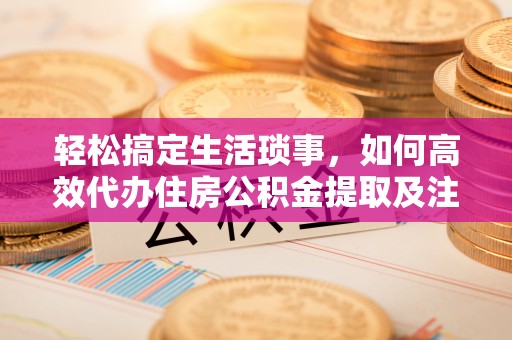 惠州轻松搞定生活琐事，如何高效代办住房公积金提取及注意事项