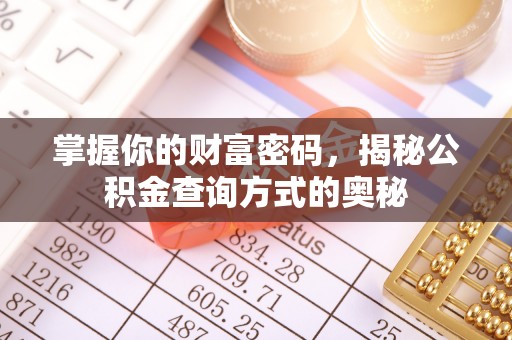 惠州掌握你的财富密码，揭秘公积金查询方式的奥秘