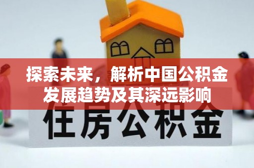 惠州探索未来，解析中国公积金发展趋势及其深远影响