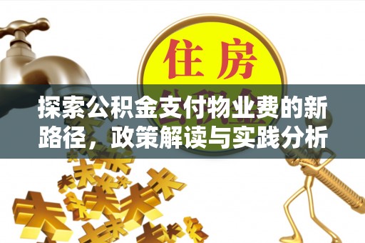 惠州探索公积金支付物业费的新路径，政策解读与实践分析