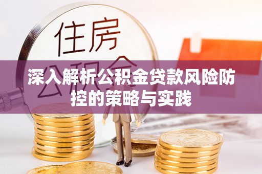 惠州深入解析公积金贷款风险防控的策略与实践