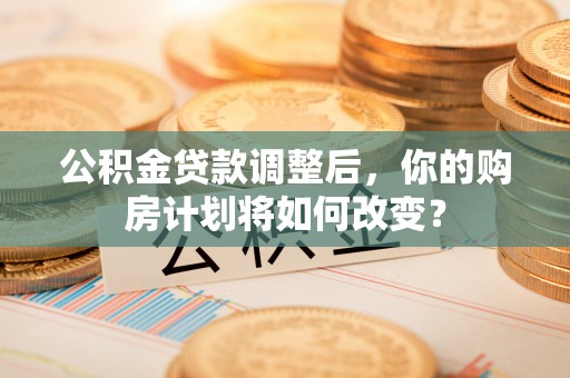 惠州公积金贷款调整后，你的购房计划将如何改变？