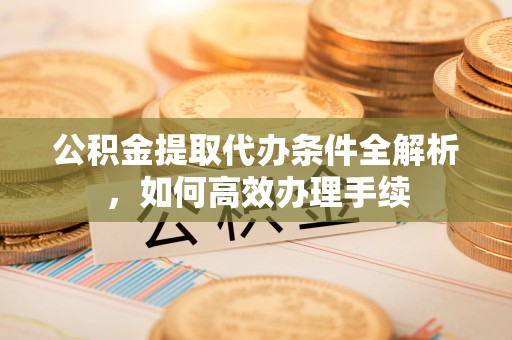 惠州公积金提取代办条件全解析，如何高效办理手续