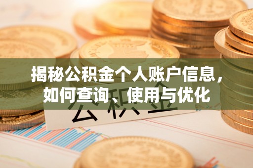 惠州揭秘公积金个人账户信息，如何查询、使用与优化