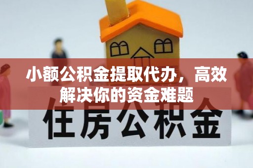 惠州小额公积金提取代办，高效解决你的资金难题