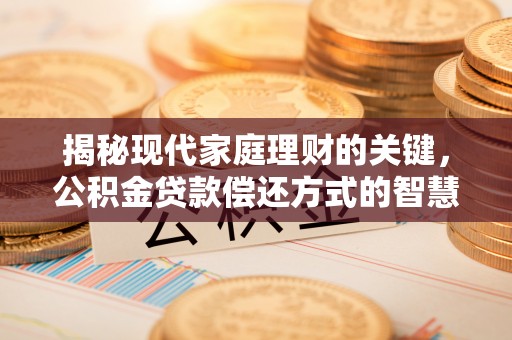 惠州揭秘现代家庭理财的关键，公积金贷款偿还方式的智慧选择