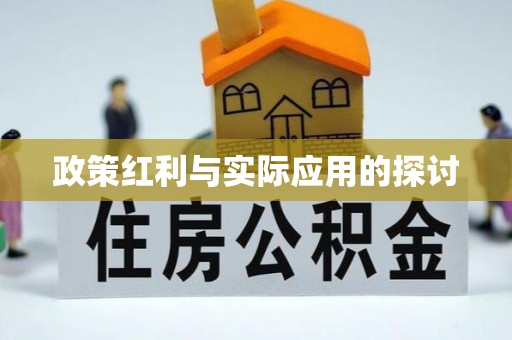 惠州政策红利与实际应用的探讨