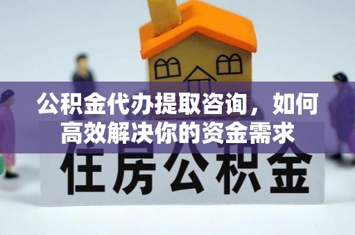 惠州公积金代办提取咨询，如何高效解决你的资金需求