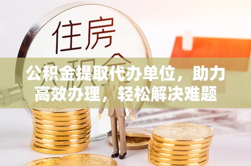 惠州公积金提取代办单位，助力高效办理，轻松解决难题