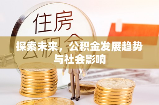 惠州探索未来，公积金发展趋势与社会影响