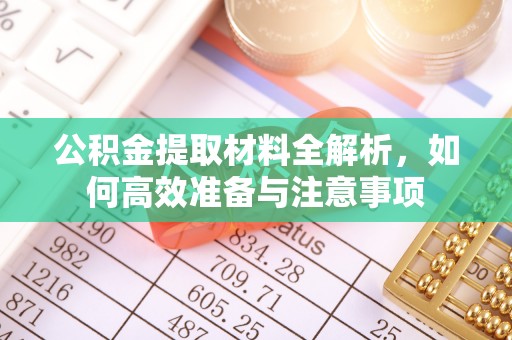 惠州公积金提取材料全解析，如何高效准备与注意事项