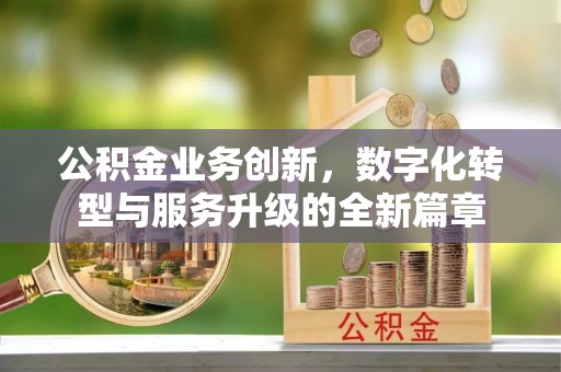 惠州公积金业务创新，数字化转型与服务升级的全新篇章