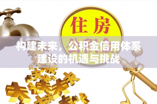 惠州构建未来，公积金信用体系建设的机遇与挑战