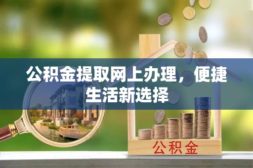 惠州公积金提取网上办理，便捷生活新选择