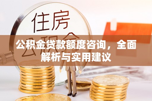 惠州公积金贷款额度咨询，全面解析与实用建议