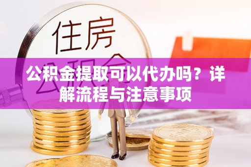 惠州公积金提取可以代办吗？详解流程与注意事项