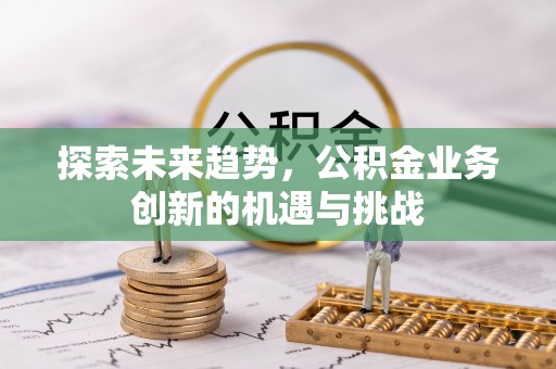 惠州探索未来趋势，公积金业务创新的机遇与挑战