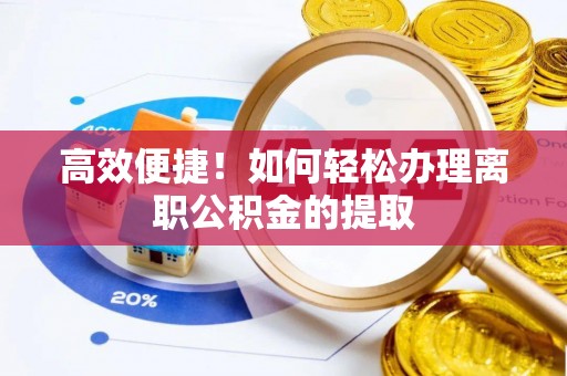 惠州高效便捷！如何轻松办理离职公积金的提取