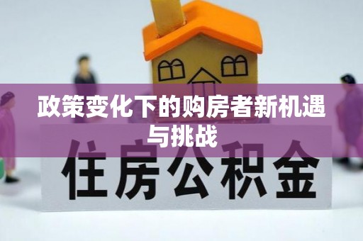 惠州政策变化下的购房者新机遇与挑战