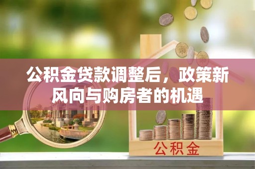惠州公积金贷款调整后，政策新风向与购房者的机遇